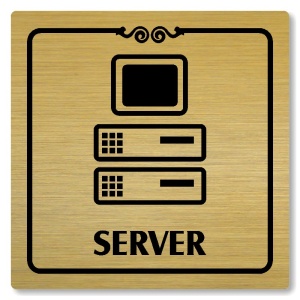 Server, 118x118mm, zlatá, Texas
